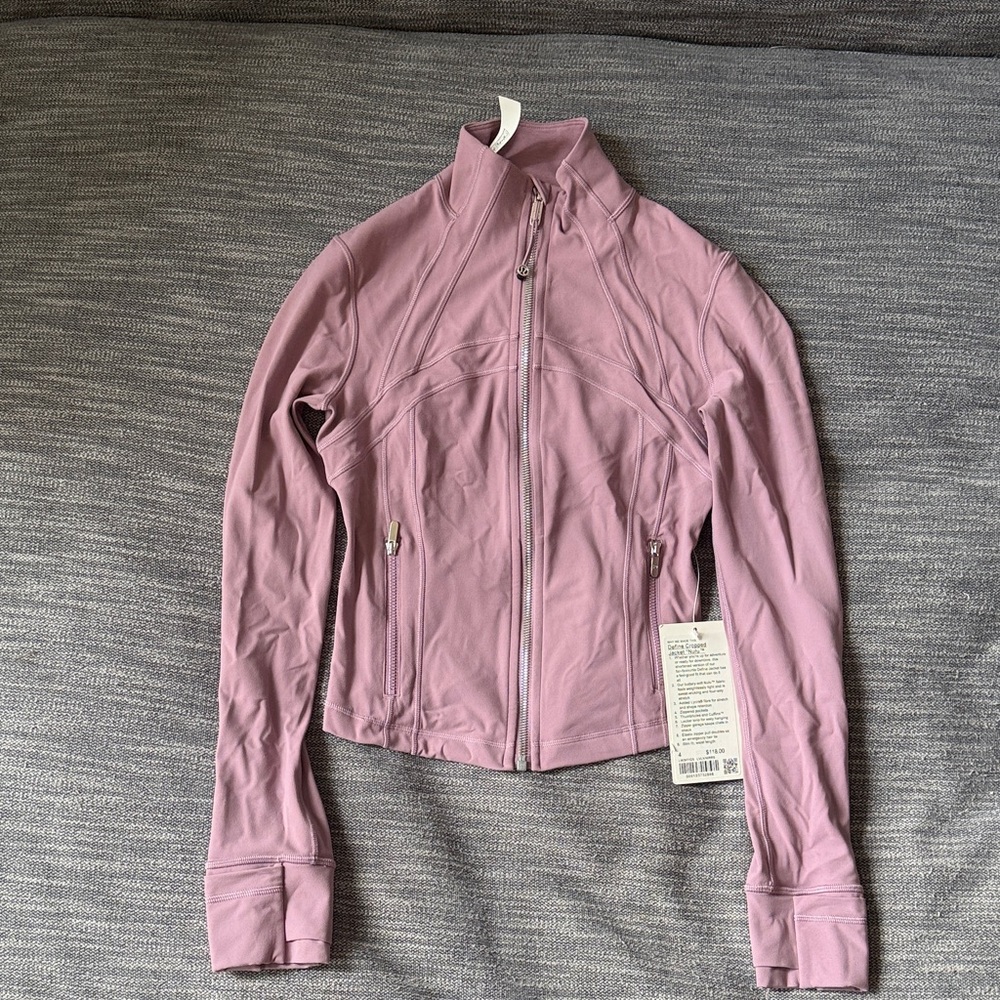 Lululemon define cropped Pink Jacket size 4